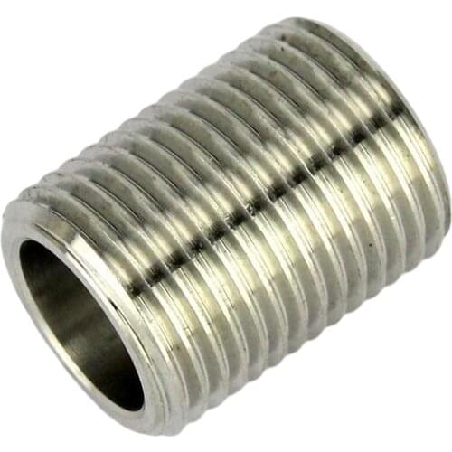 Stainless Steel Straight External Threaded Pipe Nipple 1/2 BSP