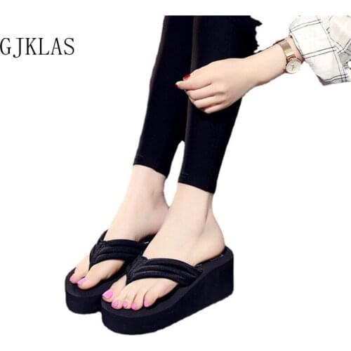 Outdoor Slippers Women Summer Flip Flops Women Shoes Casual Beach Shoes for Women Women Wedge Sandles Flip-flops Mules Pink