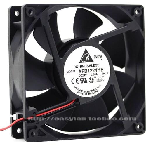 Brand new DELTA AFB1224HE 12cm/CM 12038 high air volume Frequency converter 24V 0.36A cooling fan