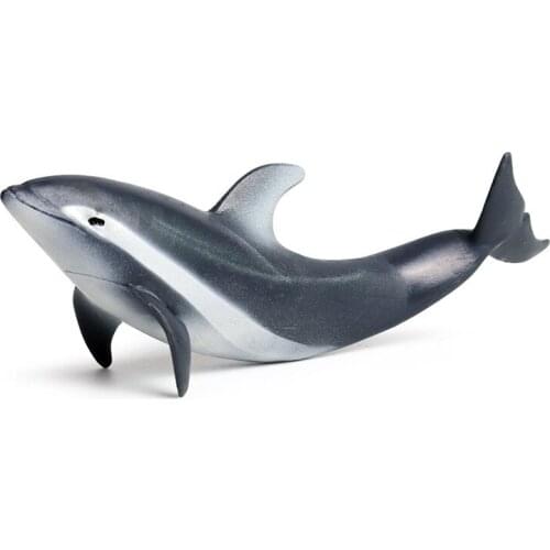 Pacific white-sided Dolphin Animal Figure Collectible Toys Sea Animal Cognition Action Figures Kids Plastic Cement Toys