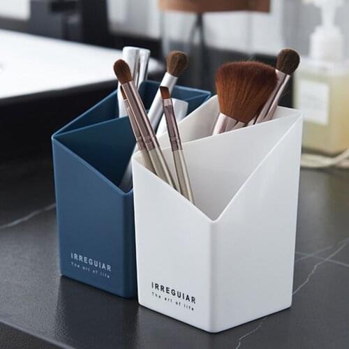 Creative Pen Holder Room Organizer Desk Storage Containers Fashion Simple Stationery Office Student Desktop Makeup Storage Box