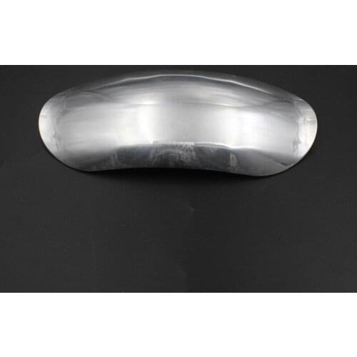 Custom Universal Unpainted Silver Front Short Fender Mudguard Motorcycle For Honda Yamaha Suzuki Kawasaki Dirt bike Scooter