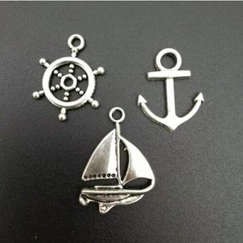 High quality Charm Sailing & Ships & Rudders Charms Necklace&Pendant Jewelry Accessories Fast shipping