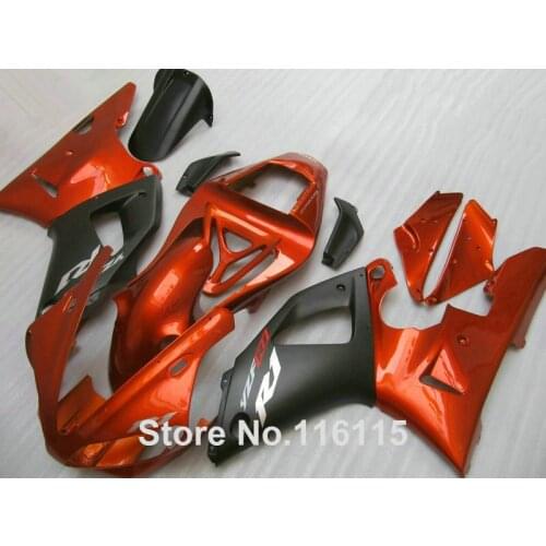 Top quality fairings set for YAMAHA YZF R1 2000 2001 matte black copper ABS fairing kit R1 00 01 Injection molding 3124