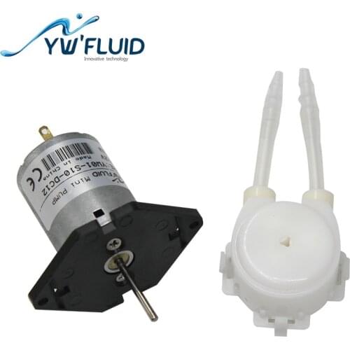 YWfluid high quality 12v/24v dc motor micro/mini peristaltic pump used for soap dispenser YW01-DC
