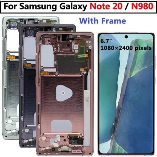 Original For Samsung Galaxy Note 20 LCD Display Touch Screen Digitizer Assembly For Samsung Note20 N980 N980F SN980F/DS Display