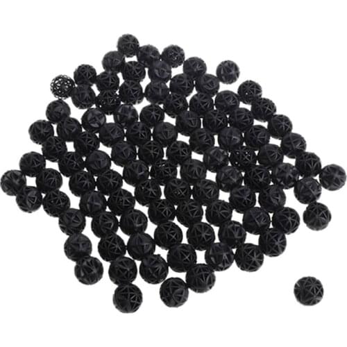 100 pcs 16mm Aquarium Bio Balls Filter Media Wet Dry Koi Fish Tank Pond Reefx W20