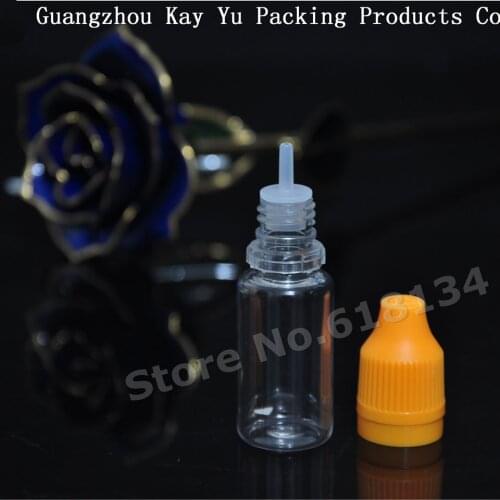 11000 sets 10ml PET plastic liquid dropper bottle with childproof and tamper evident cap for food oil