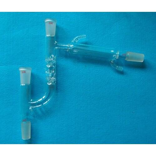 24/40,Glass Claisen Fractional Distillation Head,Vigreux & Liebig Condenser