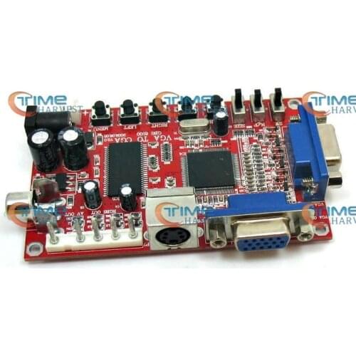 3pcs VGA TO CGA 5 PINS RGBS/CVBS/S-VIDEO CONVERTER BOARD/VIDEO BOARD/CONVERTING/ARCADE MACHINE PARTS/GAME MACHINE ACCESSORY