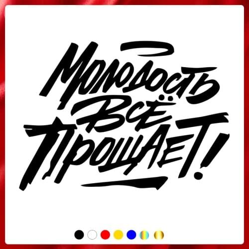 40312# Die-Cut Vinyl Decal Youth Forgives everything Car Sticker Waterproof Auto Decors on Car Body Bumper Rear Window