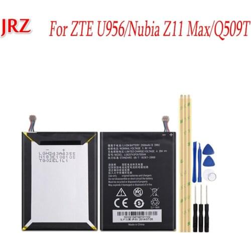 Li3839T43P6h786452 For ZTE U956 Q509 Q509T Battery Batterij Mobile Batteria For ZTE Nubia Z11 Max NX523 NX523J Batterie+Tools
