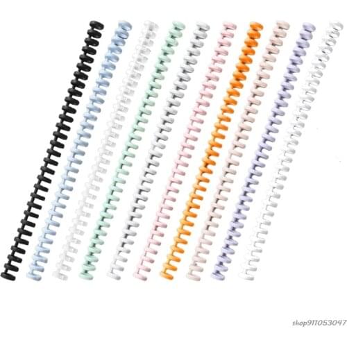 Free Ship 10 Pcs 30 Holes Circles Ring Loose-leaf Paper Book Scrapbook Album Binder Spiral A4 Notebook Binding Clips Wholesales