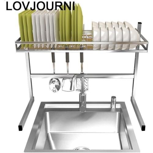 De Keuken Sponge Sink Organizer Cucina Etagere Stainless Steel Cocina Organizador Cozinha Kitchen Storage Rack Holder
