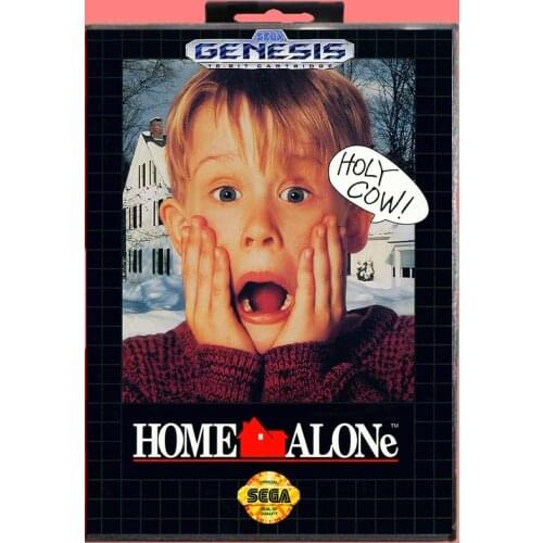Home Alone 16 Bit MD Game card with Retail Box For Sega Genesis & Mega Drive