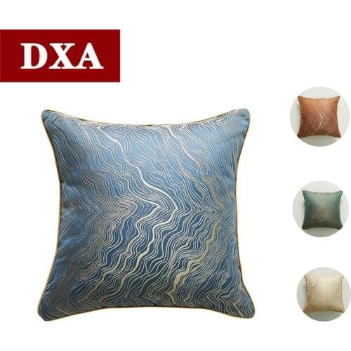 European Jacquard Square Pillowcase Cushion Cover 45x45cm Marble Throw Pillow Cover for Sofa Pillow Case for Home Decoration