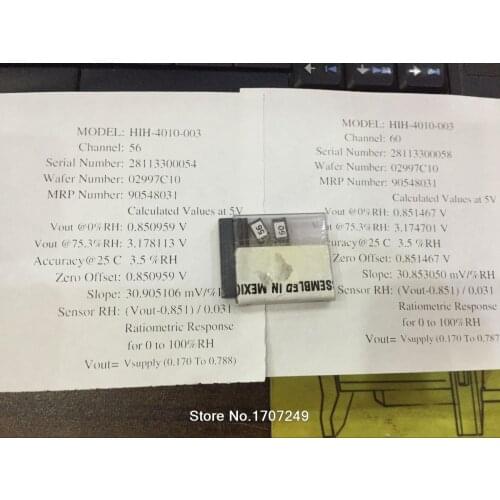 HONEYWELL Humidity Sensors HIH4010-003 HIH-4010-003 HIH-4010 HIH4010 connector Free shipping1PCS
