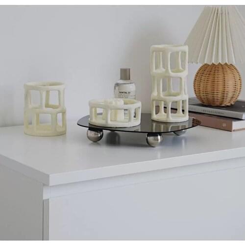 Fence Shaped Ornaments Crafts Chic Korean Ins Style Home Decoration Shop Display Desktop Ornaments Irregular Storage Tray