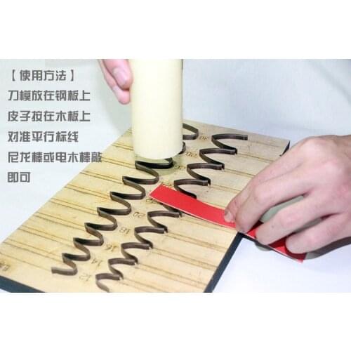 Leather craft template watch belt end shape cutting knife mould hand punch tool multi size deri el aletleri