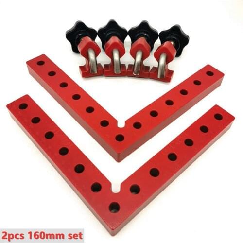 90 Degree Right Angle Clamps L-shaped Auxiliary Fixture Positioning Panel Fixing Clip Corner Clamp for Making Right Angle Frame