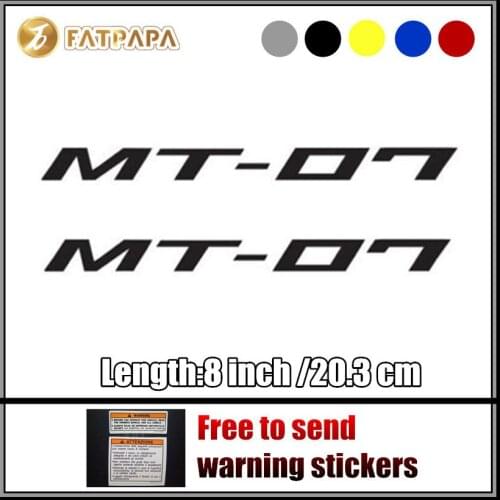 Motorcycle bike Fuel tank Wheels Fairing notebook Luggage helmet MOTO Sticker decals For Yamaha MT07 MT 07