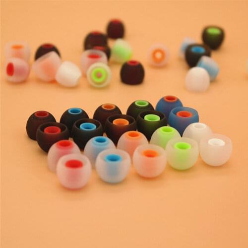 12 Pcs 3.8mm Universal In-ear Earphone Silicone Ear Tips Replacement Ear pads cushion Colorful Soft Rubber Headphone Accessories