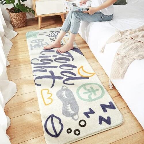 Bathroom Non-slip Bath Mats Thicken Cashmere Ground Sitting Room Sofa Rug Berber Fleece Bedroom Bed Carpet Decor Household