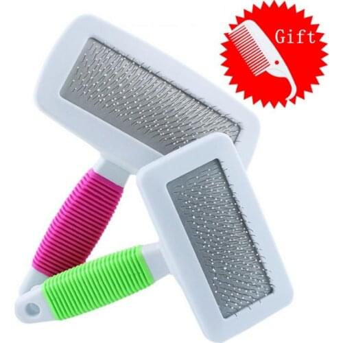 Hair Removal Comb for Dogs Cat Detangler Fur Trimming Dematting Deshedding Brush Grooming Tool For matted Long Hair Curly Pet