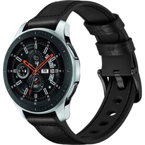 20mm 22mm Leather strap for Samsung Galaxy watch /Active 2 42mm/ Huawei watch GT GT2/amazfit GTR 40mm 47mm for Replacement band