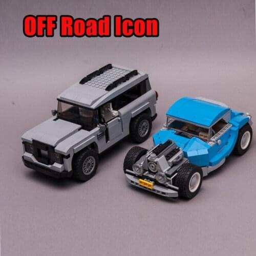 MOC building blocks High-tech City off-road Car SUV vehicle Childrens Assembled Toys Model DIY Brick Sets Kid Xmas Gifts