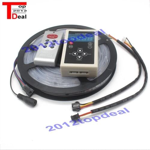 DC12V 5M 6803 IC Dream Magic Color LED Strip 5050 RGB 6803 LED Strip Light IP67 Waterproof 133 Program 6803 controller
