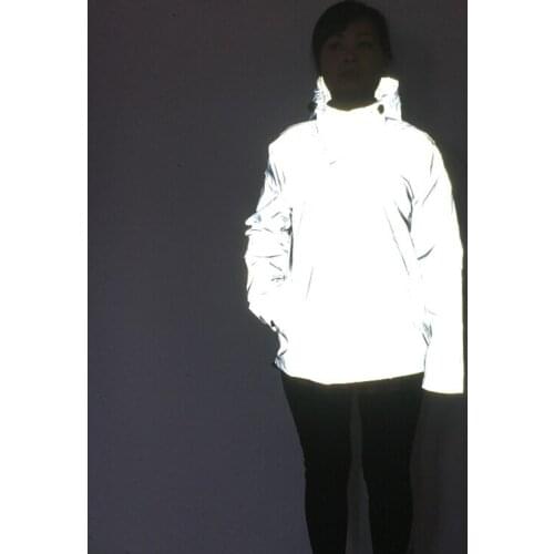 Reflective Jackets Men Women Thin Windbreaker Winter Jacket Men Hip Hop Hooded Coat Waterproof Zipper Coats Outwear Clothing