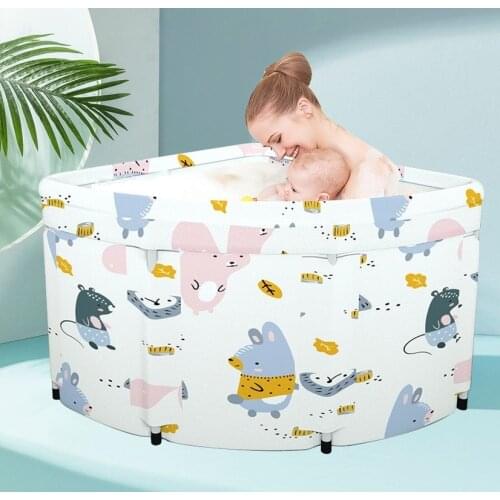 Fan-shaped folding bathtub PVC Corner Bath Barrel Indoor Outdoor Bathroom Spa for Adult/Baby Children Swimming Pool Barrel