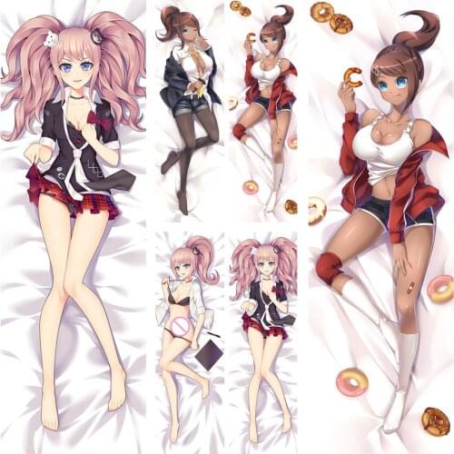 September update Japanese Anime Danganronpa asahina aoi & Enoshima Junko Dakimakura pillow cover case hugging Body pillowcase