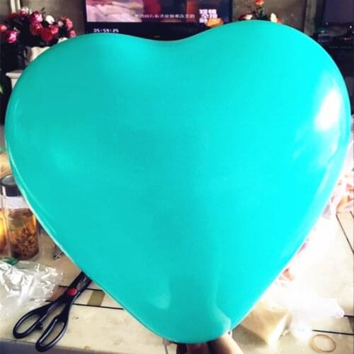 100 PCS Tiffany Blue Pink Baloon Heart Shape Love Latex balloon air balls toy wedding party decoration happy birthday