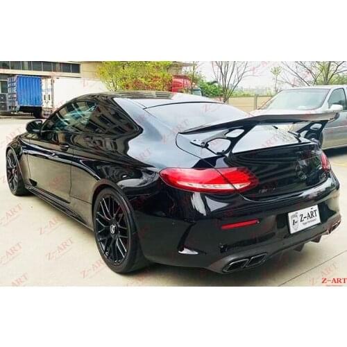 2016-2020 Z-ART C63 coupe carbon fiber rear wing W205 C63 carbon fiber rear boot wing for C Coupe carbon fiber rear trunk wing