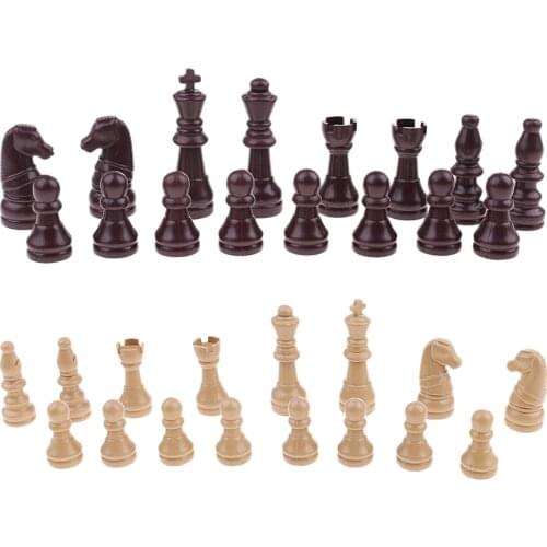 32pcs Replacement Plastic Chess Pieces/Chessmen Complete Set