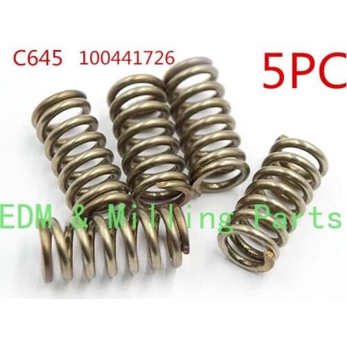 5PC EDM Wire Low Speed C645 100542854 7x10mm Bottom Cover Spring For CNC Charmilles Machine Service