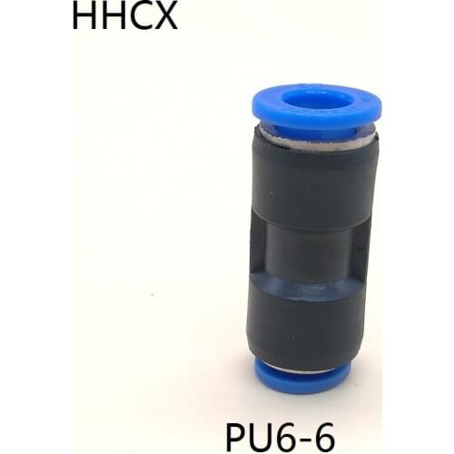 5pcs/lot Pneumatic quick joint PU-6 FOR PU pneumatic trachea external diameter 6MM Straight connector Push In Connectors