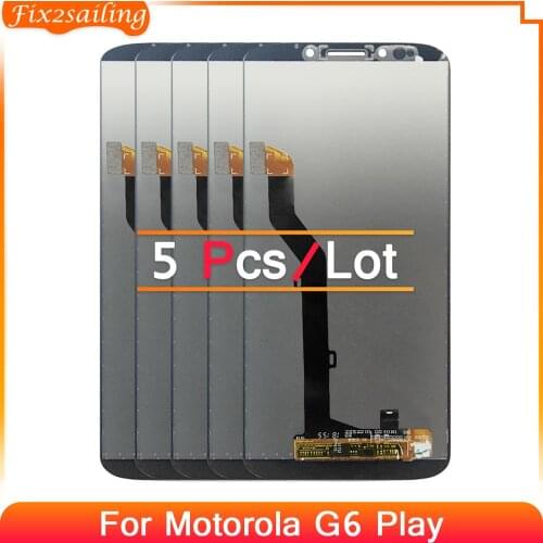 5pcs LCD For Motorola Moto G6 Play Display Touch Screen Digitizer Assembly G6 Play XT1922 XT1922-3 XT1922-4 LCD Repalcement