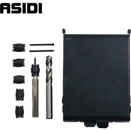 9 Pcs 3/8" Double Sided Rotary Spot Weld Crowns Cutter Remover Sheet Metal Drill Bits Cut Welds Kit PT1455