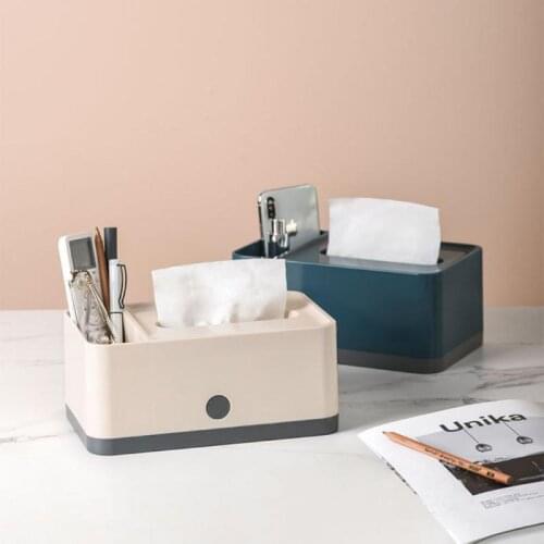 Home Kitchen Automatic Supplement Multifunctional Tissue Box Holder Simple Box Tissue Holders Tissue Holder Kitchen Storage