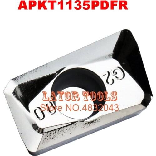 Free shipping aluminum carbide insert 10PCS APKT1135PDFR, CNC lathe tool, suitable for aluminum processing, insert BAP300