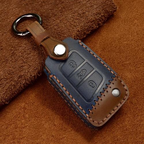 Car Key Case Holder Shell For Skoda Octavia A5 Kodiaq Yeti Rapid For VW B8 Passat T-ROC Golf 7 Touran Sportagen Tiguan Passat