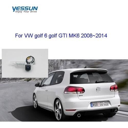 CVBS Rear view camera For VW golf 6 golf GTI MK6 2008~2014 Cabriolet MK6 AHD 720P reversing camera/ 720P license plate camera