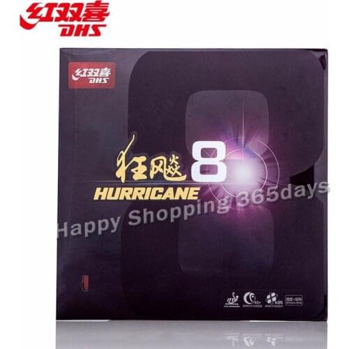 DHS Original Hurricane 8 Pips-In H8 Table Tennis Rubber Ping Pong Tenis De Mesa Hurricane-8