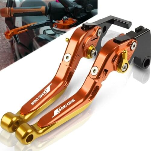 For 990SMT 2009 2010 2011 2012 2013 Motorcycle Billet Foldable Pivot Adjustable Brake Clutch Levers 990 SMT Accessories handle