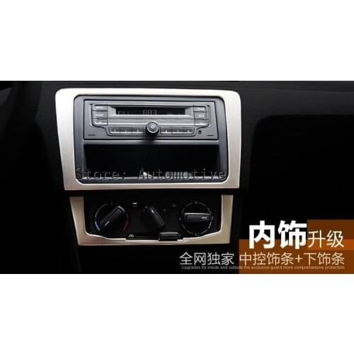 For Volkswagen for vw New Santana 2013-2015 central control panel cover decoration sticker for santana accessories