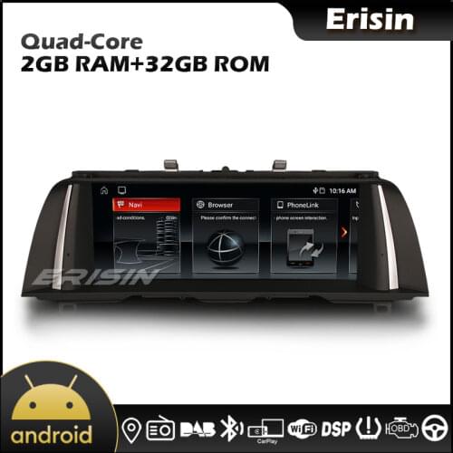Erisin ES3110I 10.25" Android 10 IPS Autoradio Carplay DAB+ Navi WiFi TPMS 4G BT For BMW 5er F10/F11 (2010-2012) with CIC System