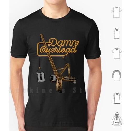 Luffing Tower Crane T Shirt DIY Cotton Big Size S-6xl Tower Crane Construction Contractor Engine Engineering Mechanic